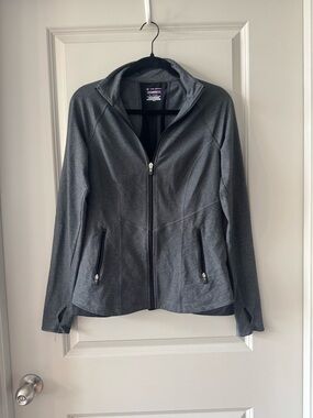 Women's Gray Full-Zip Jacket
